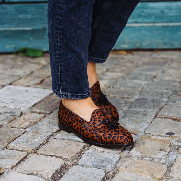 Velasca Mocassini con nappina maculati, Made in Italy