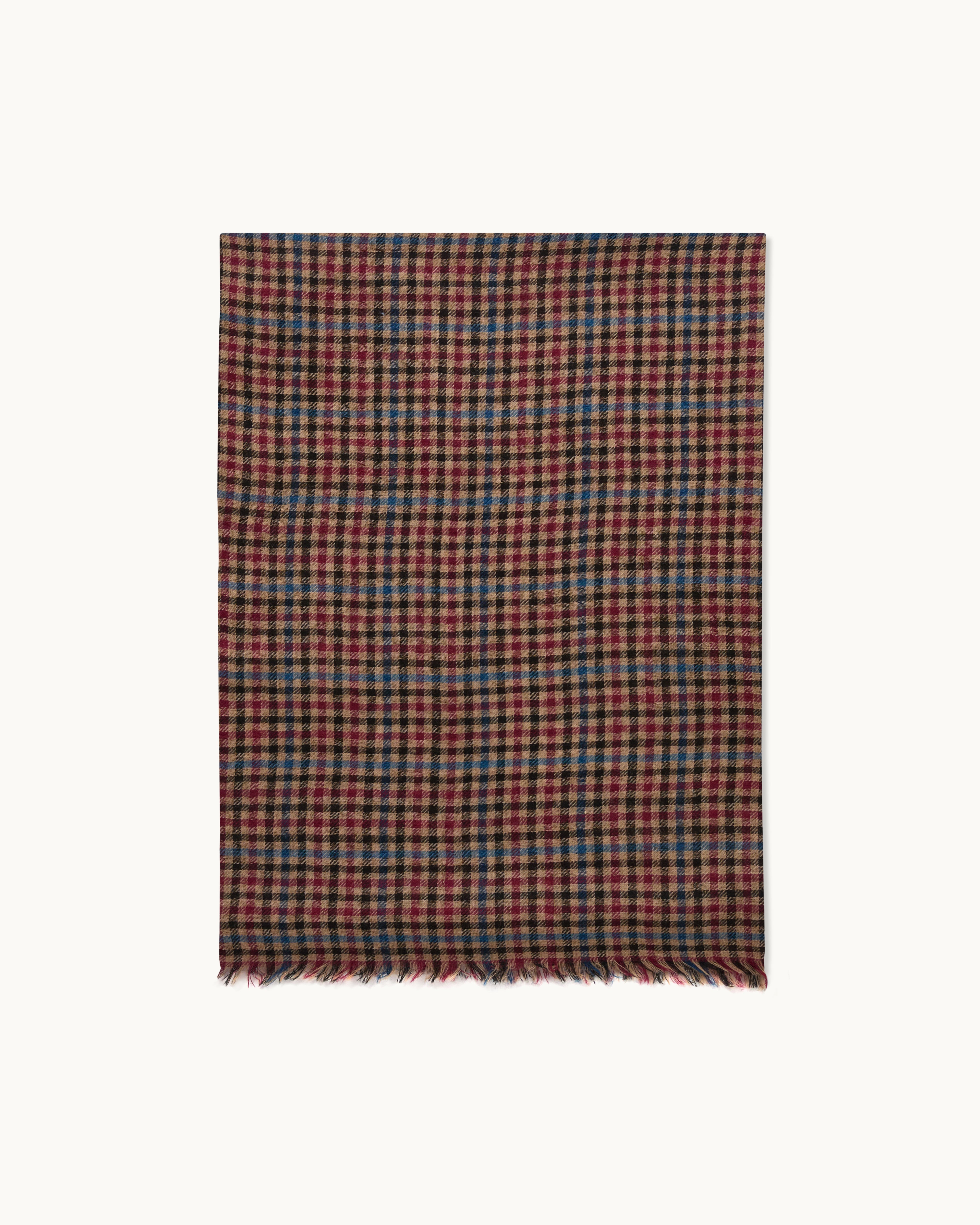 Scialle Freak Scene - Kefiah Con Teschi A Scacchiera Rosso Bordeaux 956858