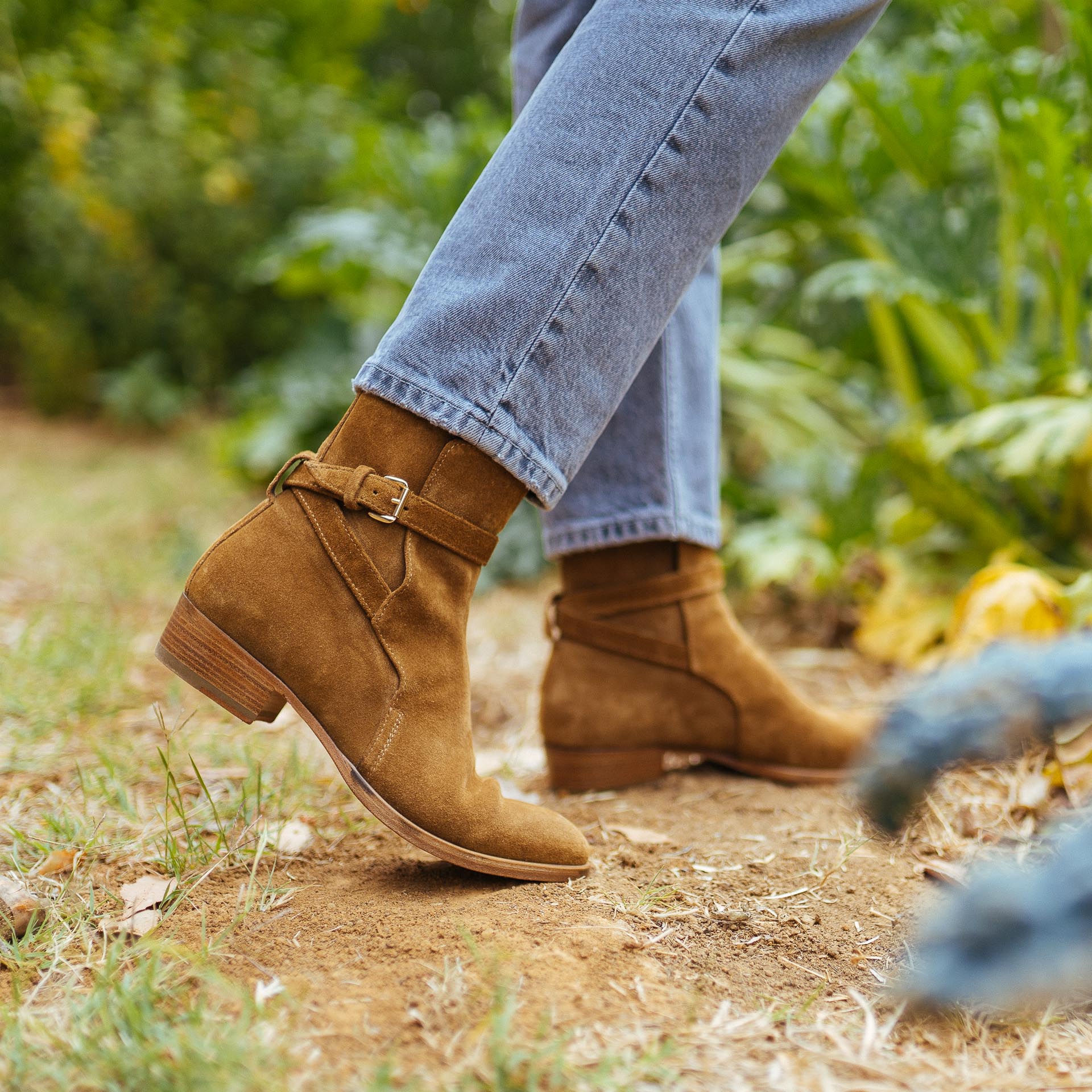 Velasca Stivaletti con fibbia di pelle, artigianali da donna